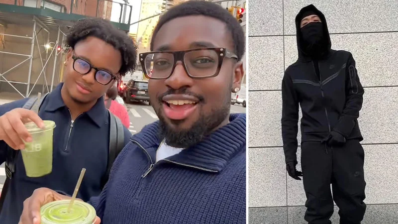 Quarter-zip matcha aesthetic versus Nike Tech streetwear comparison.