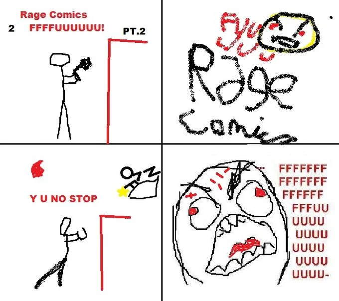 Collection of rage comics characters.