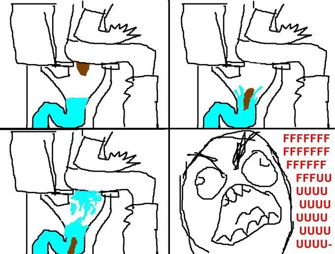 Rage Guy home scenario escalating to anger.