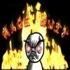 Abstract visualization of rage quit fury and emotional chaos.