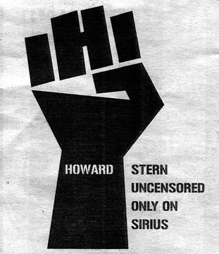 Commercial appropriation of power fist symbol conveying rebellion and freedom.