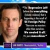 TV segment commentary on the Regressive Left and foreign policy blame.