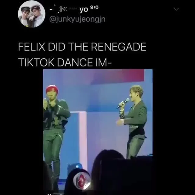 Twitter meme about Renegade dance with anime reaction format.