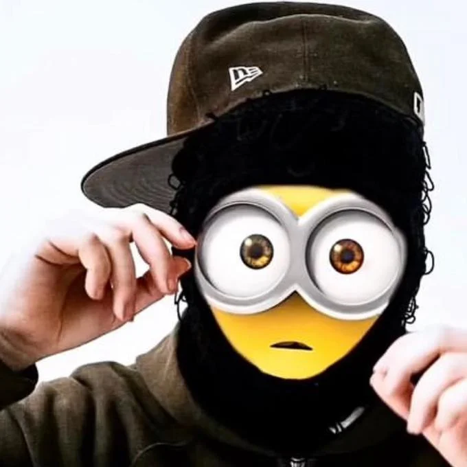 Cropped close-up variant of the Yeat Minion edit used across social media.