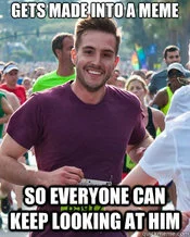 Self-referential caption acknowledging the true meme motivation.