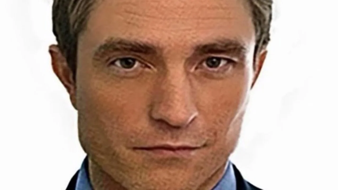 The cover image for the Robert Pattinson as Chris Hansen meme, featuring the viral face-swap portrait used across the rap lyric meme series.