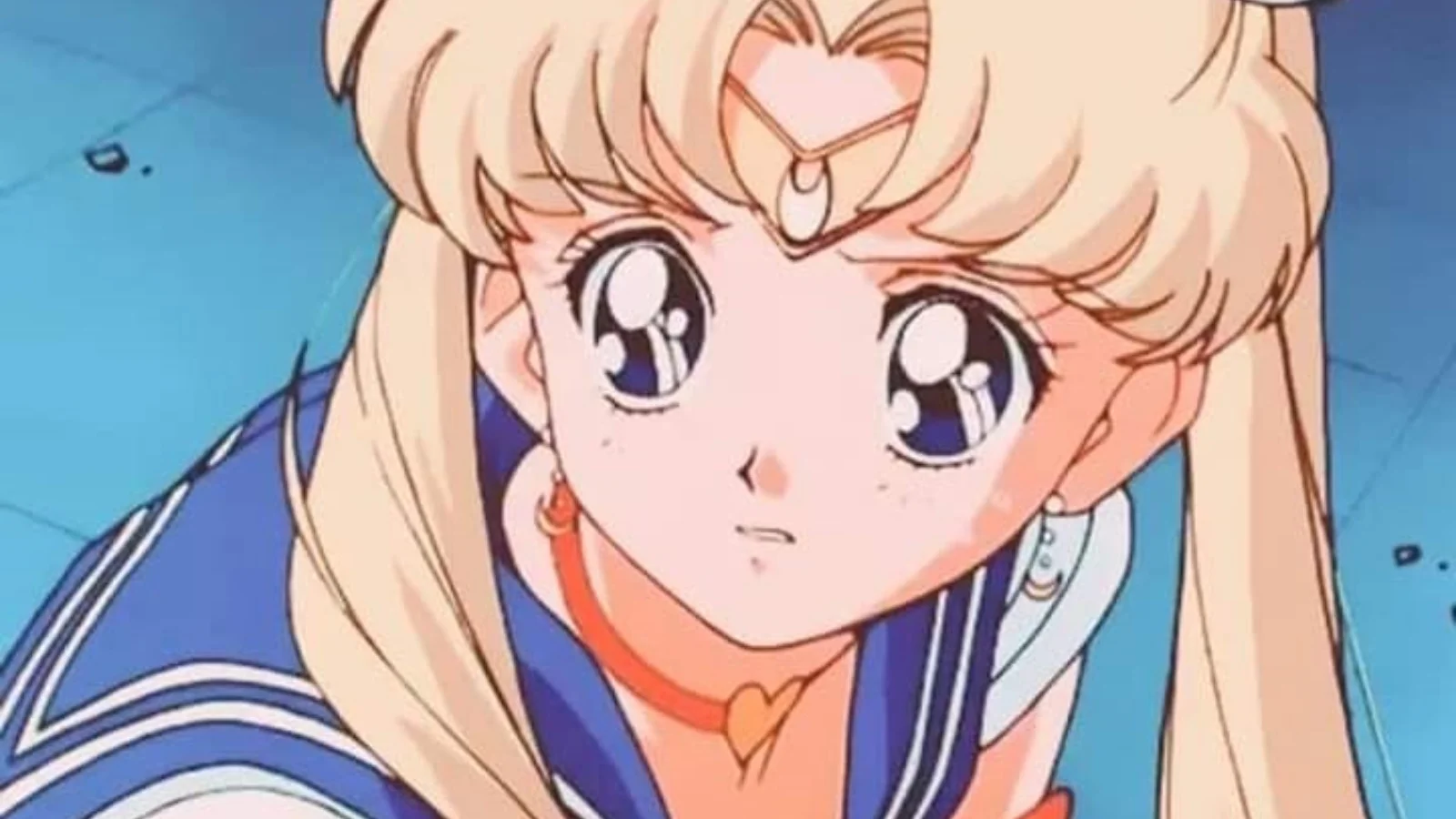 The original Sailor Moon anime screencap that artists were challenged to redraw in their own personal styles.