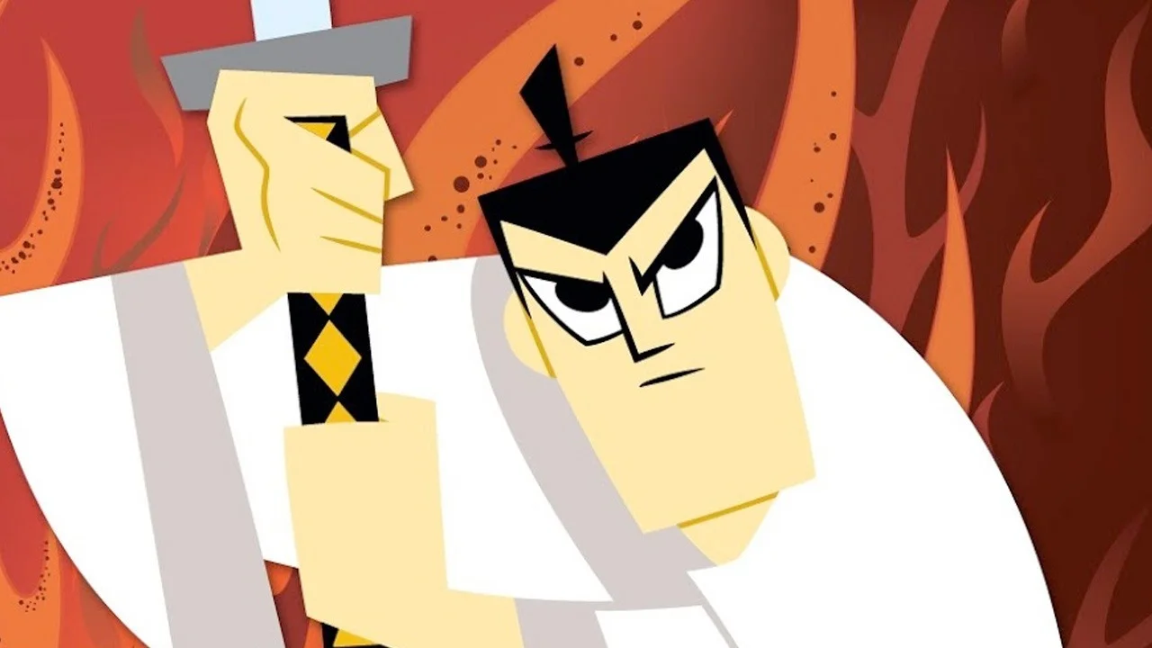 Promotional artwork of the titular character from Genndy Tartakovsky's Samurai Jack animated series.