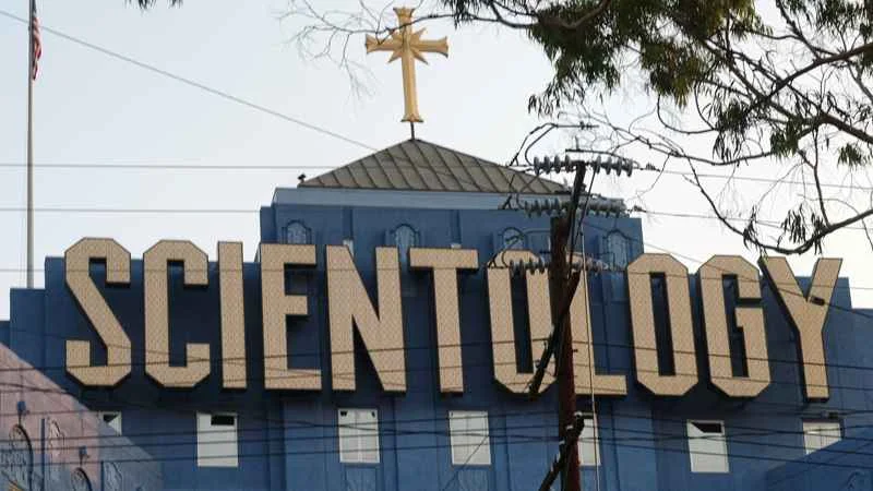 The Church of Scientology building displaying its iconic signage, commonly used as a header image for articles about the organization.