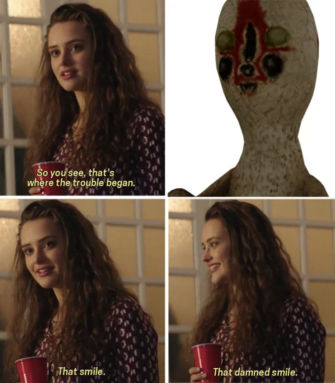 The unsettling reveal when encountering SCP-173.
