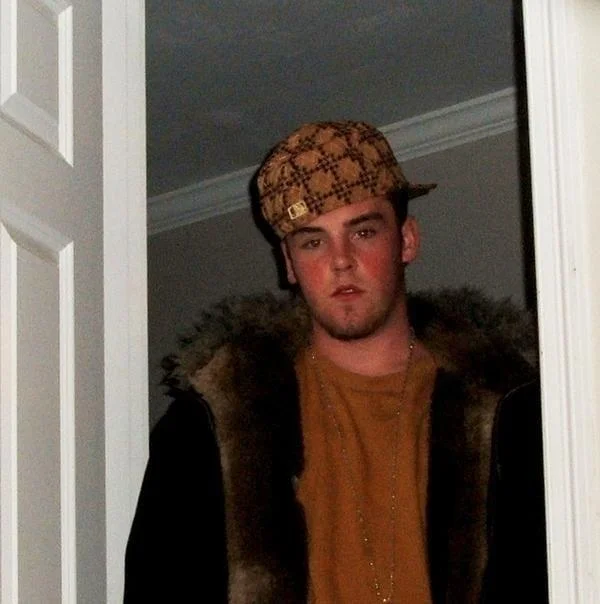 The iconic original Scumbag Steve template.