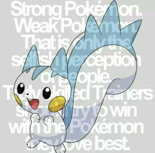 Karen's famous quote paired with Pachirisu, often cited alongside Se Jun Park's championship-winning use of the fan-favorite Pokémon.