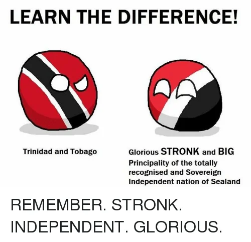A Bender-style meme referencing Sealand's rejection from international recognition.