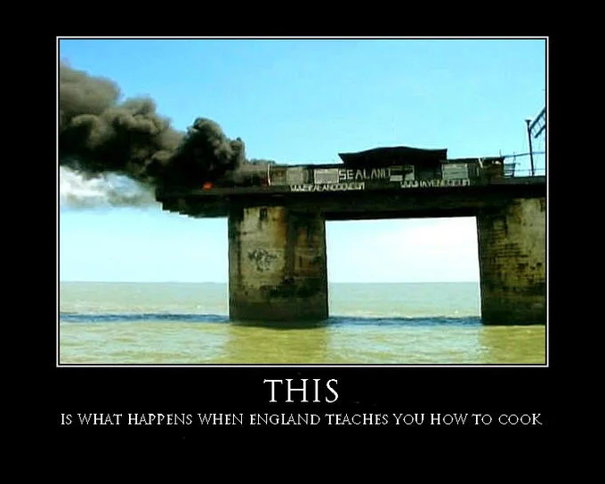 A demotivational-style meme poking fun at Sealand's grand ambitions despite its modest appearance.