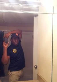 Classic bathroom mirror Selfie Olympics pose.
