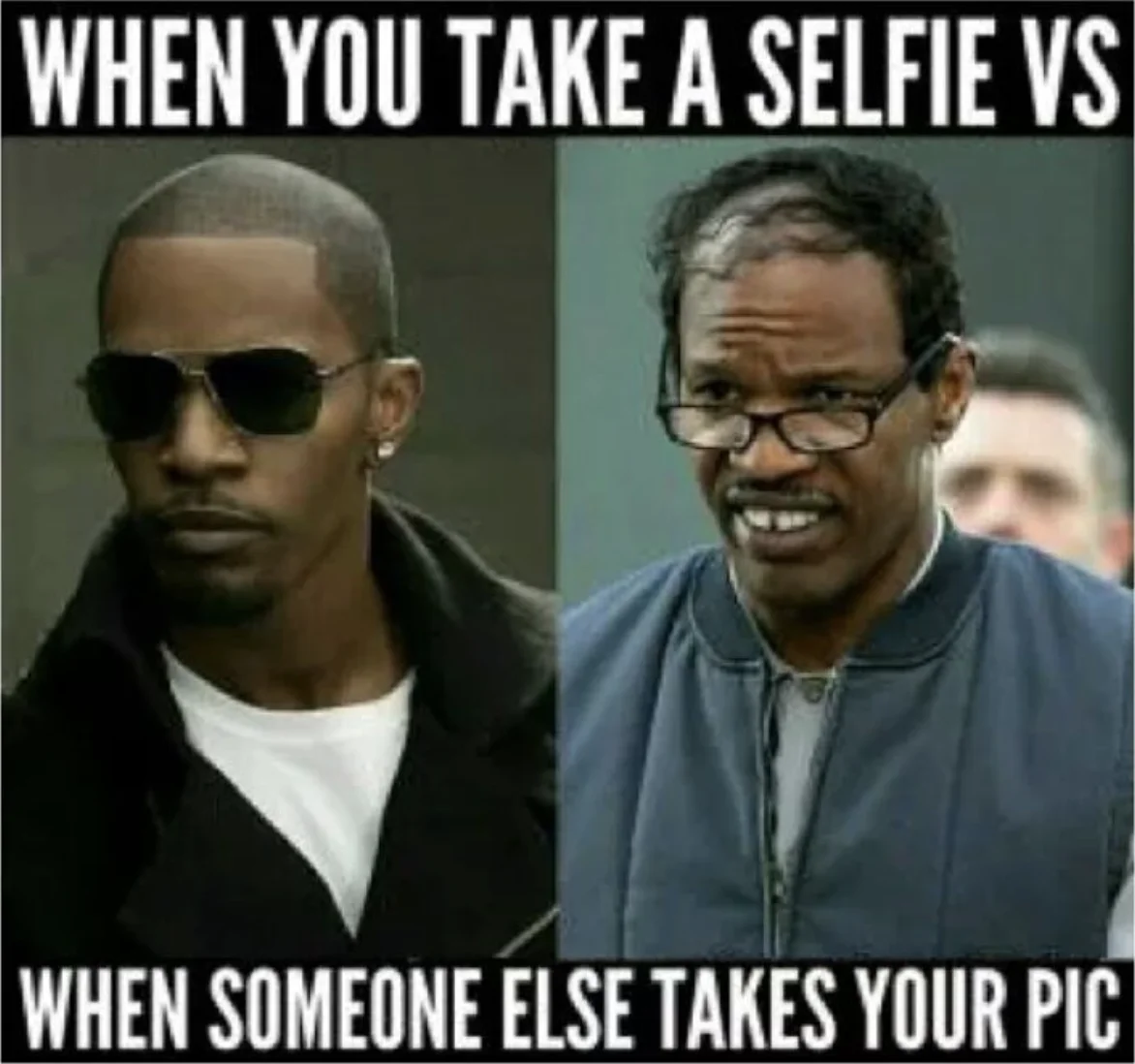 Selfie angles versus photos taken by others.