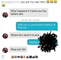 Twitter users discussing the viral $5 prank.