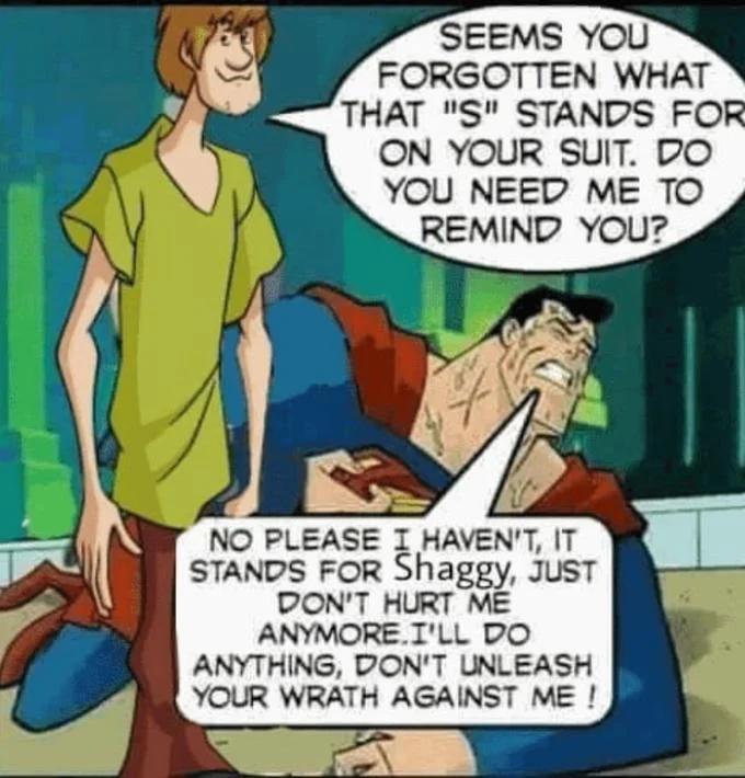 A crossover riff pairing Shaggy with JoJo's Bizarre Adventure, one of many anime mashups spawned by the meme.
