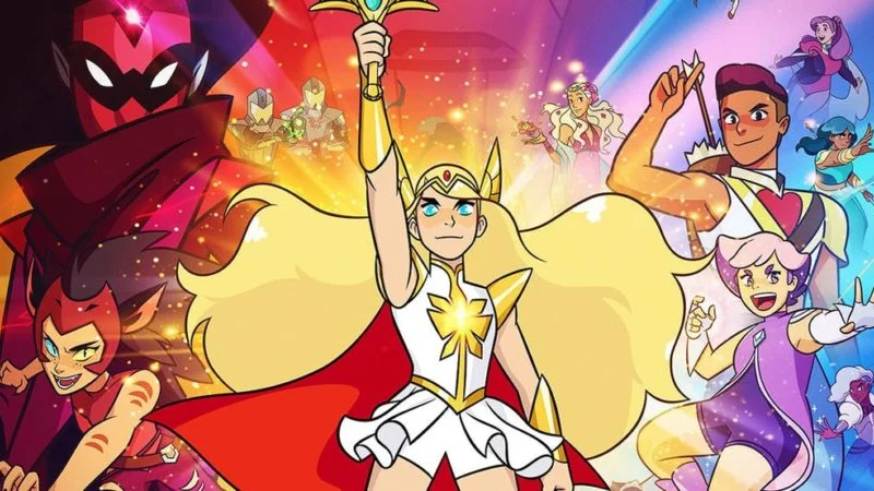 The official promotional poster for the 2018 Netflix animated reboot She-Ra and the Princesses of Power.