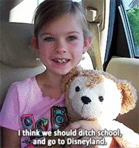 Chloe suggests ditching school moment.