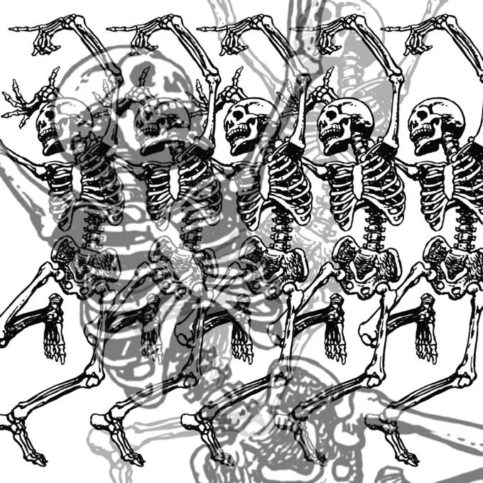 The originating @dril tweet from July 27, 2013 credited with sparking the Skeleton War meme.