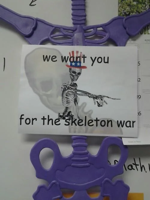 A popular Tumblr post that helped codify the mythology and tone of Skeleton War as an ongoing crusade.