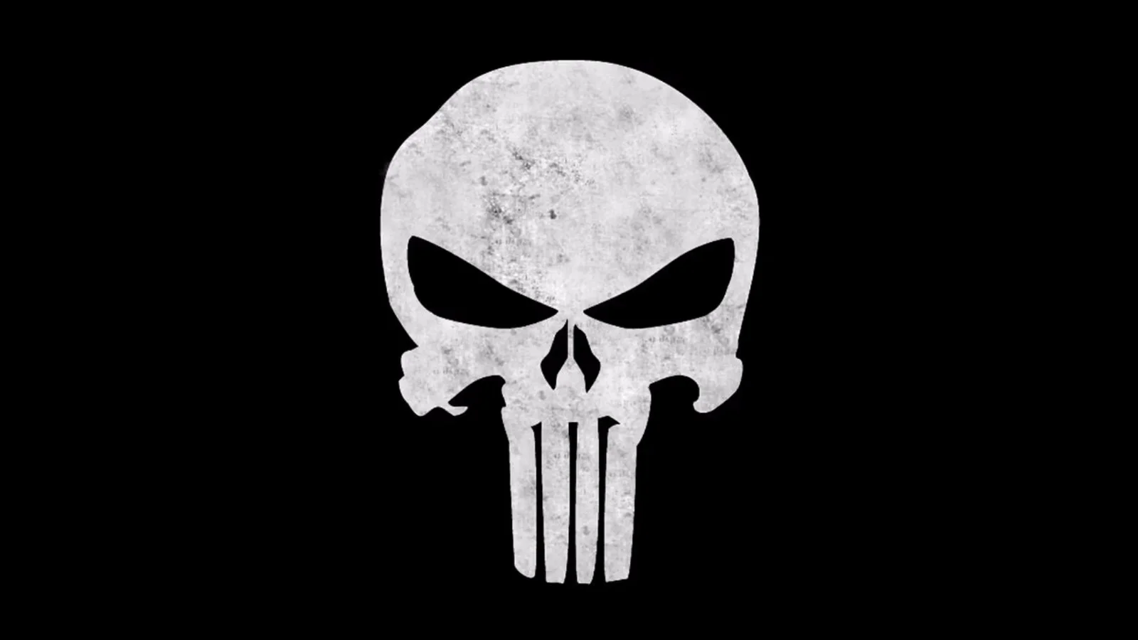 Iconic Punisher skull logo design.