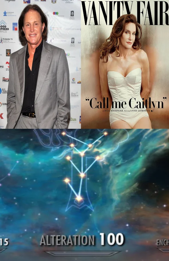 Caitlyn Jenner with Alteration magic pun.