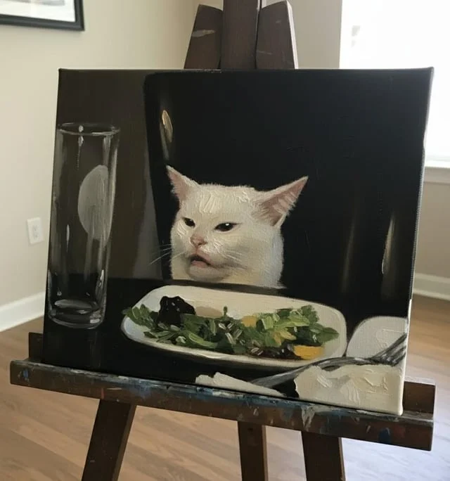 Oil painting fan art of Smudge.