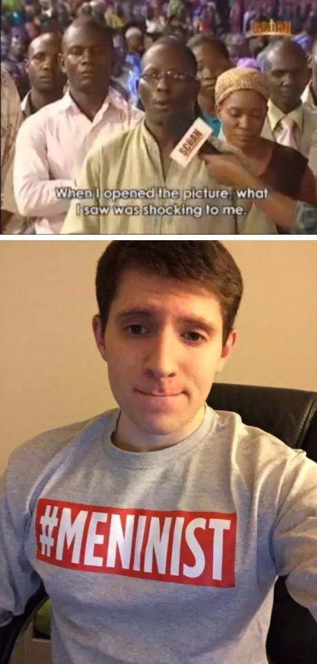 Meninist t-shirt exploitation.