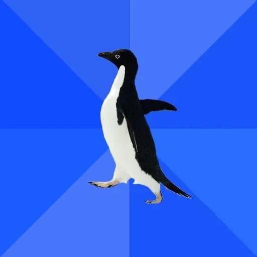 Clean socially awesome penguin template.