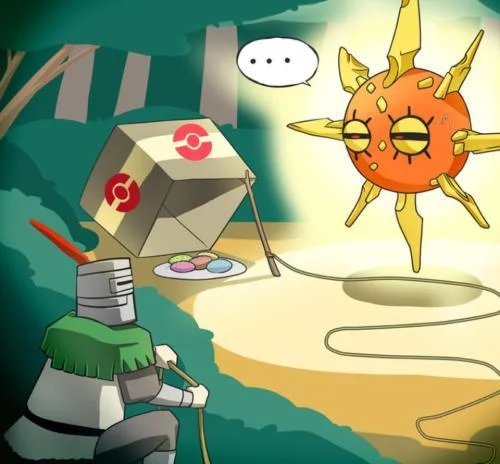 Solaire meditating on the sun.