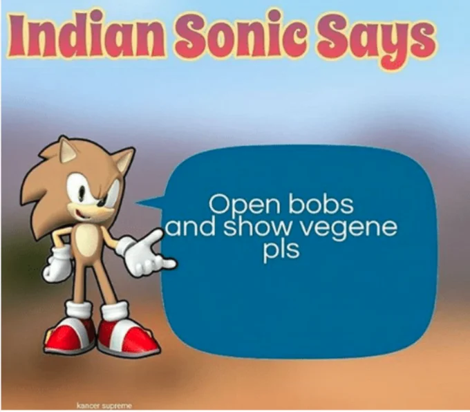 Indian Sonic Says format variant.