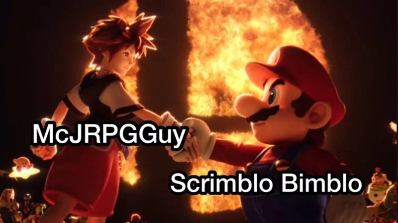 Primary Sora Mario handshake labeled.