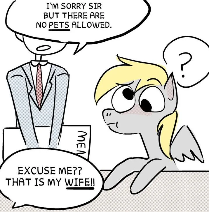 Derpy Hooves comic variant meme.