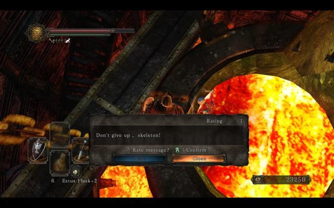 Heartfelt encouragement skeleton message.