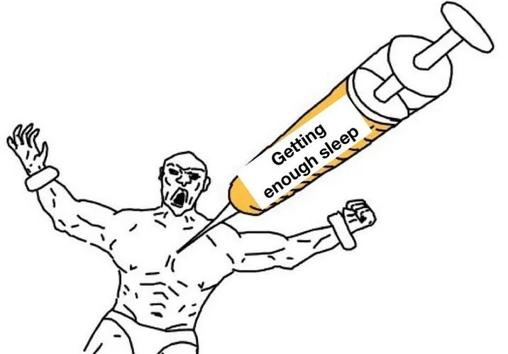 Eating injection Soyjak template.