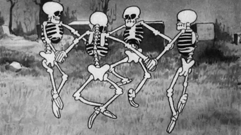 Dancing skeletons from classic cartoon.
