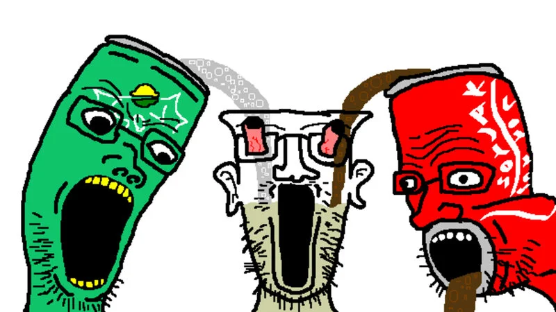 Three Soyjak faces from Sproke meme.