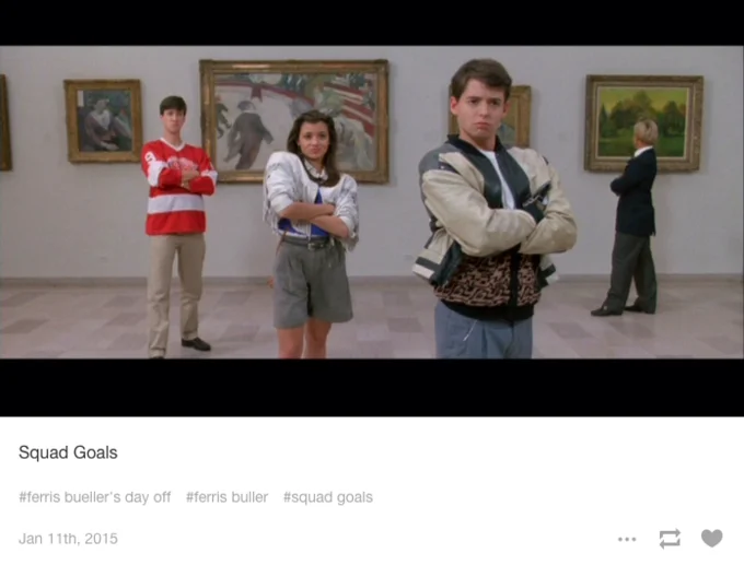 Museum friend group squad goals.