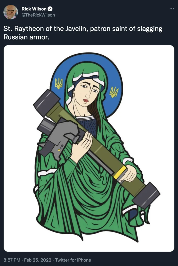 Rick Wilson's religious weaponry commentary.