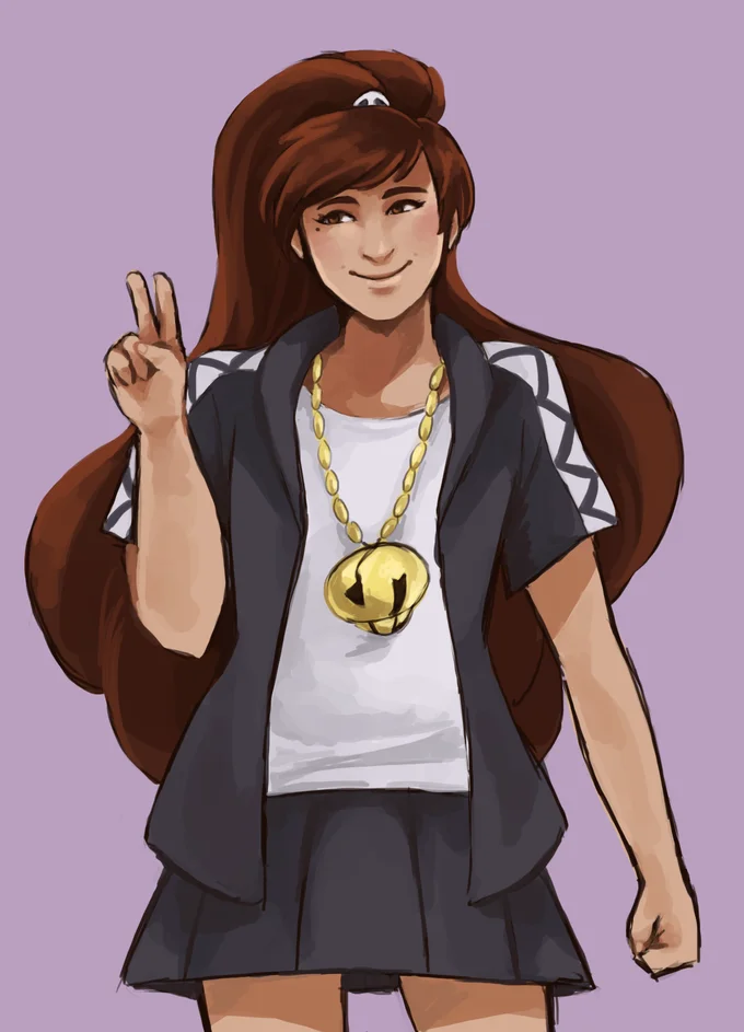 Fan illustration reimagining a series character in human form.