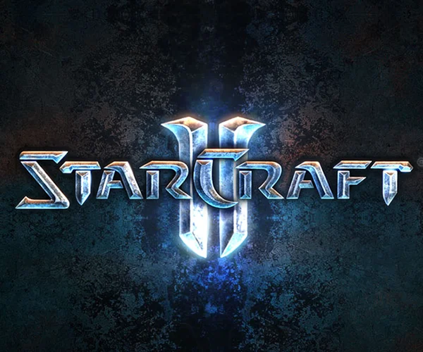 The official logo for StarCraft II, Blizzard Entertainment's 2010 sequel to the original StarCraft.
