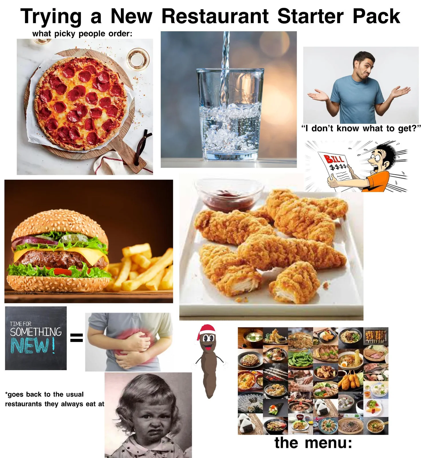 New restaurant experience starter pack.