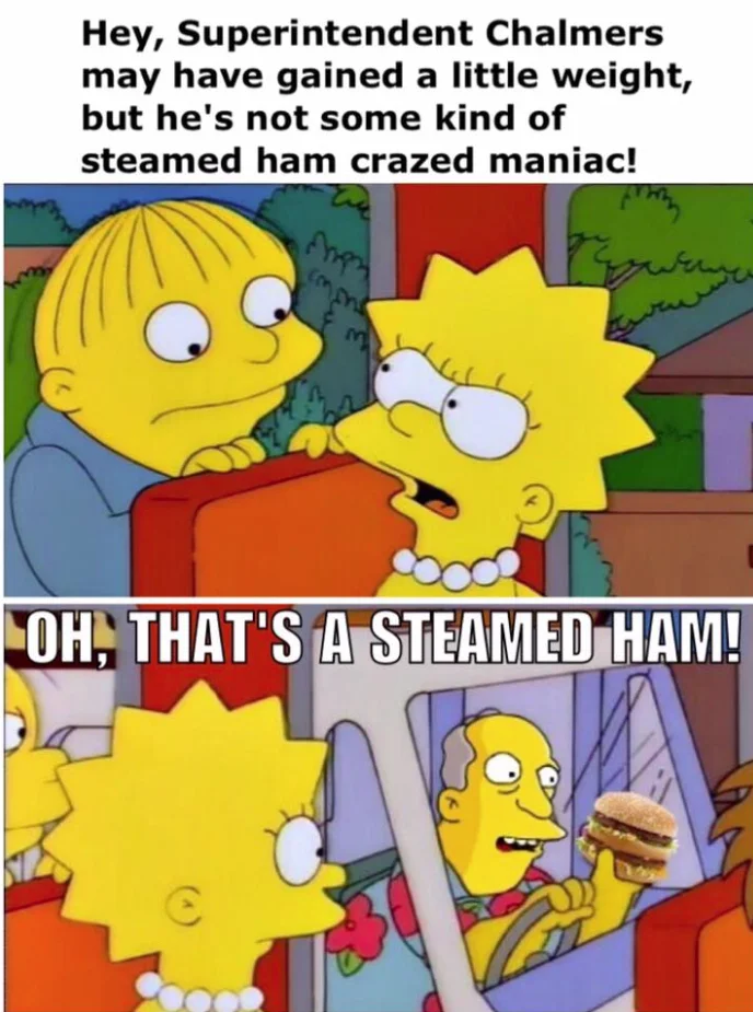 Multi-panel character dialogue mashup.