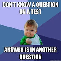 Test answer deduction strategy victory.