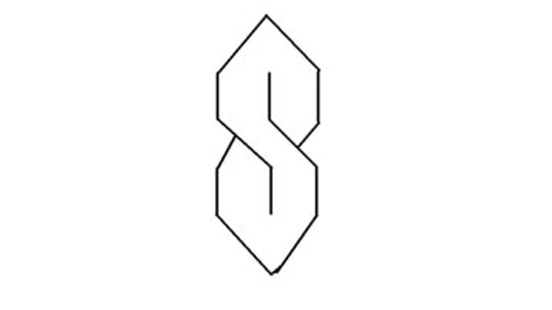The iconic 'Super S' or 'Stussy S' — a geometric symbol drawn worldwide by children on notebooks and desks.