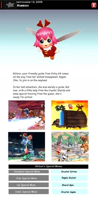 Ribbon fairy character prediction page.