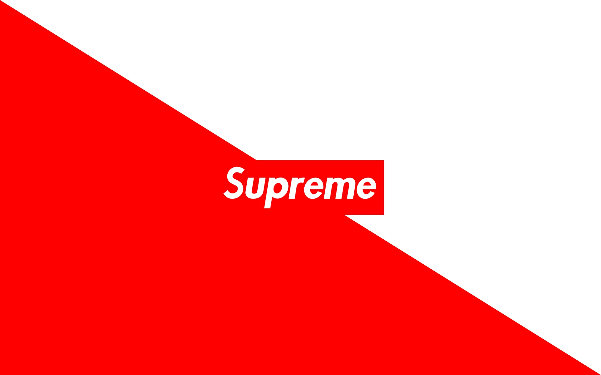 The iconic Supreme box logo, the streetwear brand at the center of countless internet memes.
