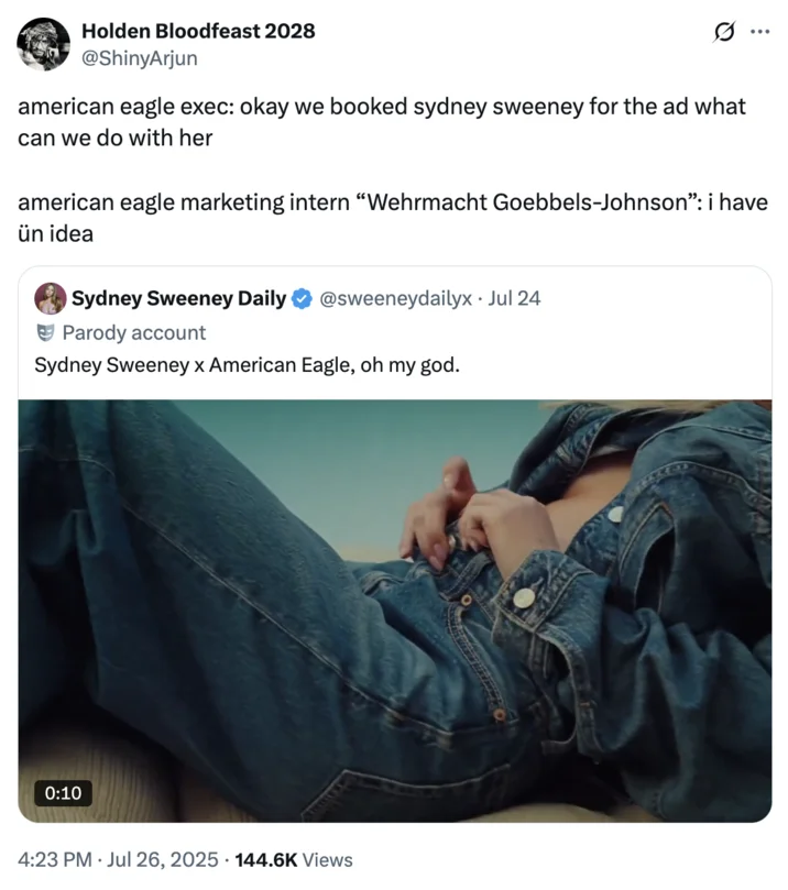 Commercial preview viral debate starter.